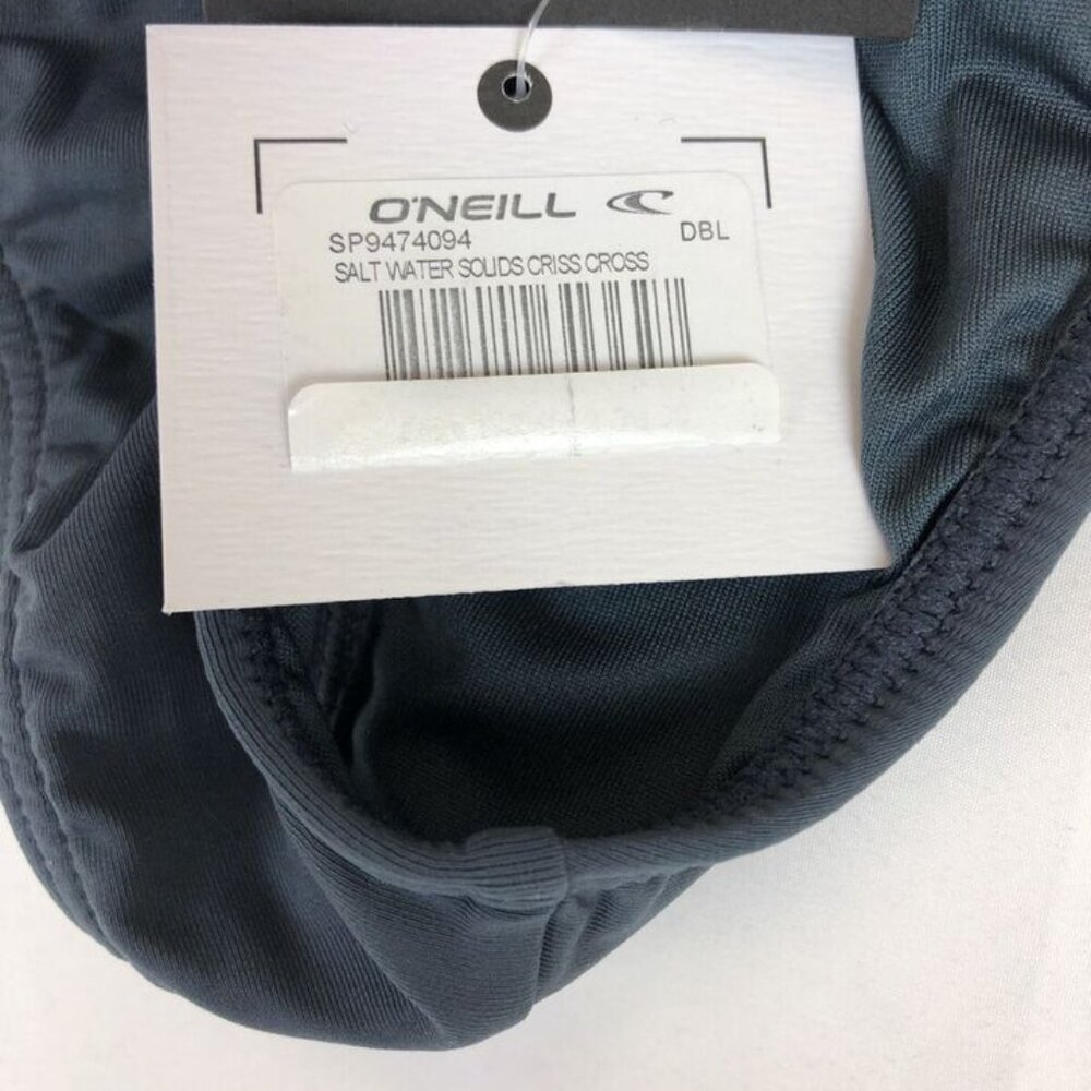 O’Neill Women’s Salt Water Solids Criss Cross Blue Cheeky Bikini Bottom Size L - Picture 5 of 5